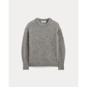 Everlane The Cocoon Crew Sweater  in Alpaca - Heather Stone Grey